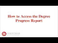 How To Access Your Degree Progress Report in MyCI