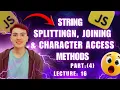 JavaScript String Methods Explained split concat charAt more