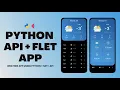 Python API Tutorial Flet JSON Weather App