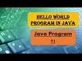Java program for HELLO WORLD Basic Programming in Java Computer ICSE CLASS 9 CBSE CLASS 11 12 IT