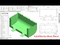 SolidWorks Sheet Metal Exercise Edge Flange Hem and Flat Pattern