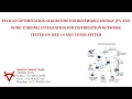 PELICAN OPTIMIZATION ALGORITHM FOR RENEWABLE ENERGY INTEGRATION FOR DISTRIBUTION NETWORK