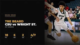 Tre Beard green Cleveland St University vs Wright St 2025-2026