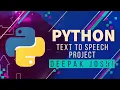 PYTHON PROJECT TEXT TO SPEECH USING PYTHON EXPLAINED IN HINDI FOR WINDOWS DEEPAK JOSHI