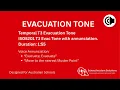School Evacuation - Temporal T3 Tone