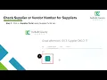 Check Supplier or Vendor Number for Suppliers Quick
