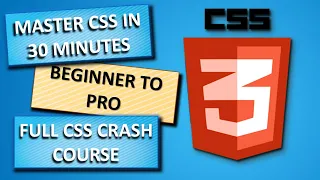 MASTER CSS IN 30 MINUTES CSS CRASH COURSE