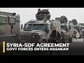 Lagu Syrian forces deploy in Hasakah under ceasefire agreement with SDF