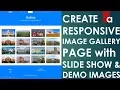 Create Animated Responsive Image Gallery using HTML5 CSS3 Bootstrap with Slide Show Example 2