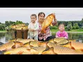 Download Lagu Giant Fish Harvest with My Kids – Results Beyond Imagination | Fishing \u0026 Harvesting | Village Life