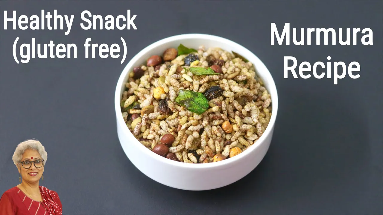 Easy Tea Time Snack - Murmura Recipe - Spicy Murmura Chivda - Puffed Rice   Skinny Recipes