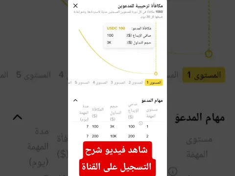 التسجيل في باينانس و الحصول على 100 دولار وحتى 1000دولار مجانا بعد الايداع و التداول #binance #تداول