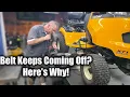 Cub Cadet XT1 XT2 Deck Belt Keeps Coming Off Full Troubleshooting Fix For Mysterious Belt Issues