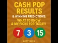 CASH POP RESULTS FOR SOUTH CAROLINA GEORGIA AND WINNING NUMBERS TO PLAY FOR ALLSTATES TODAY