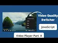 How to create custom player using HTML CSS JavaScript Part 8