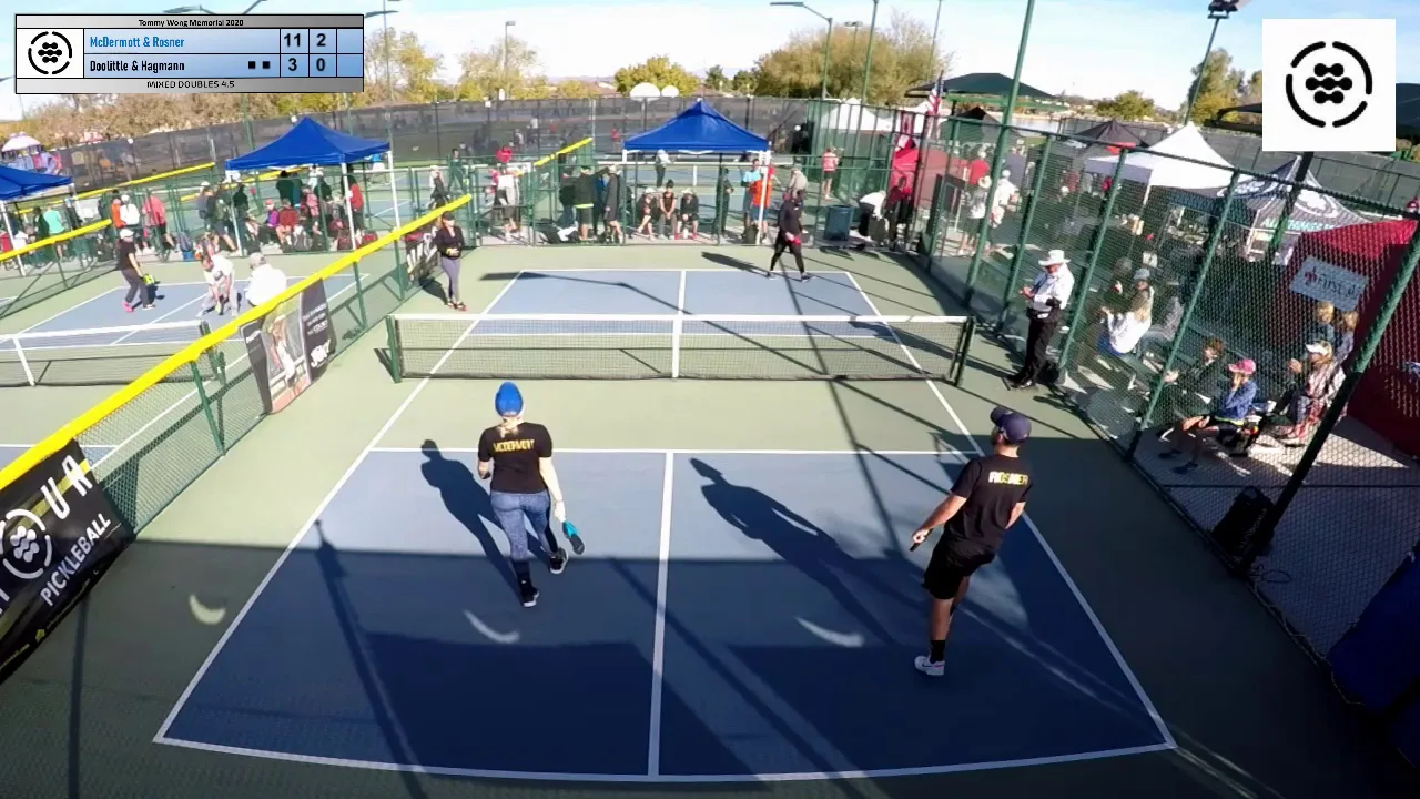 2020 Tommy Wong Pickleball 4.5 Mixed - A. McDermott & E. Rosner v C. Doolittle and R. Hagmann