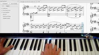 MuseScore Piano Tutor - Moonlight 1st movement