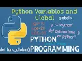 -Python Variable and Global for beginners Python Tutorial - Python for Beginners