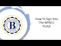 How To Sign Into The MYBCC Portal