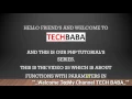 Function With Parameters In PHP