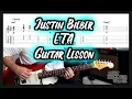 Download Lagu How to play Justin Bieber - E.T.A. Guitar Tutorial Lesson with TAB