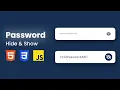 Show Hide Password Using Vanilla JavaScript DeveloperHub1