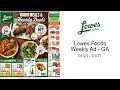 Lowes Foods Weekly Ad - GA