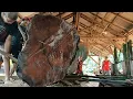 The most extreme,most beautiful andLargest tree stumpSawmill | The amazingProcess of cutting a tree 