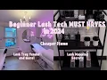 Lash Tech MUST HAVES all beginner lash techs need Free Lash Vendor Lash business tips Lash Supplies