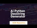 ai python docstring generator