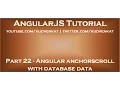 Angular anchorscroll with database data