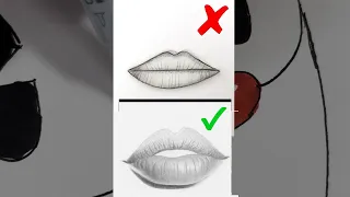 How To Draw Lips Perfectly Easy Shorts Art Drawing 