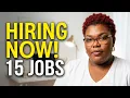 15 Immediate Hire Work At Home Jobs