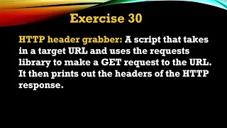 Exercise - Create an HTTP Header Grabber in Python with the Requests Library