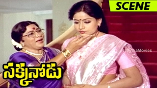vijayashanti argues and leaves with shoban babu emotional scene sakkanodu movie scenes
