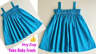 Yoke Baby Frock cutting and stitching | Baby Frock cutting and stitching