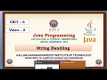 JAVA UNIT 5 STRINGS 5