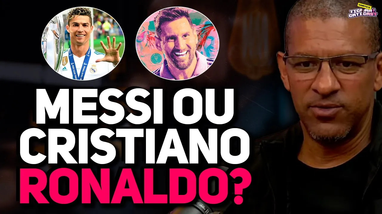 DJALMINHA fala sobre as DIFERENÇAS entre MESSI e CRISTIANO RONALDO