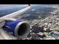 N761RR Cloudy landing in Charlotte Douglas airport Southwest airlines 737-700 MSFS2024