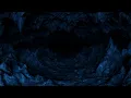 Journey Through Deep Dark Rocky Cave With Stalactites And Stalagmites 4K Effects Background