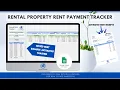 Tenant Rent Payment Tracker for Rental Properties - Spreadsheet