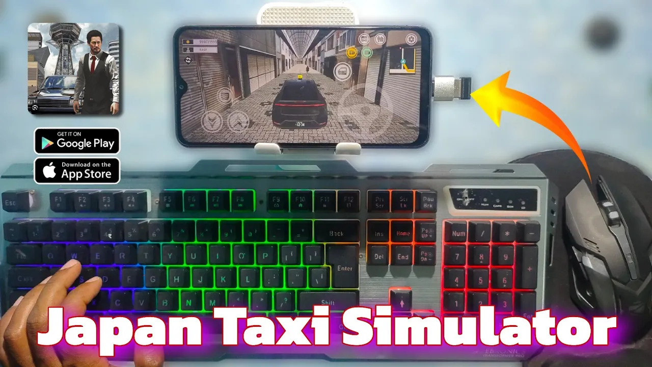 Japan Taxi Simulator 🚕 Driving game play with keyboard and gamepad work full setup mobile