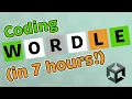 How I Coded Wordle In Unity For Android In Just 7 Hours Unity Tips Tutorials and Advice