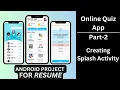 Online Quiz App Part-2 Android Project For Resume Open Trivia Database Android Studio