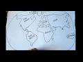 How To Draw a World Map Easy