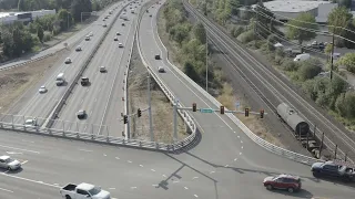 All major elements of the OR 217 Auxiliary Lanes Project are now complete