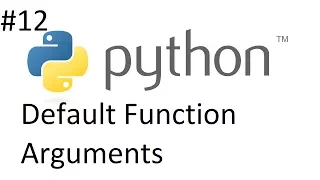 Python 3 6 Tutorial 12 Default Function Arguments
