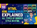 HTML Border Styles Explained All Types of Border Style in HTML with Examples Beginner to Pro