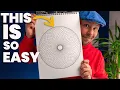 Amazing geometric ART hack Easy circle design