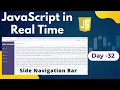 Side navbar html css javascript Side Navigation bar in html css javascript Side navigation bar html